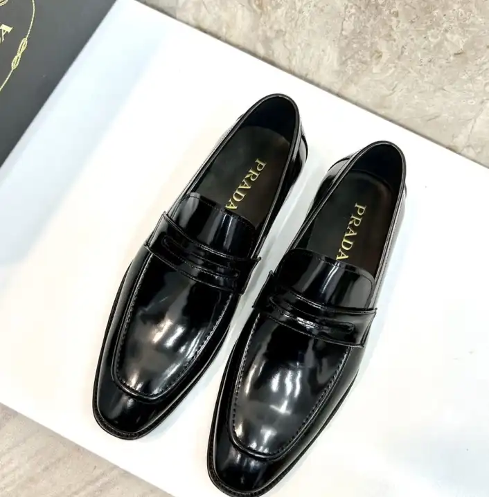 hype Prada Leather Shoes