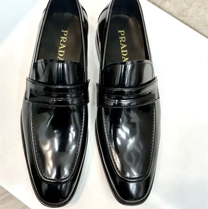 hype Prada Leather Shoes