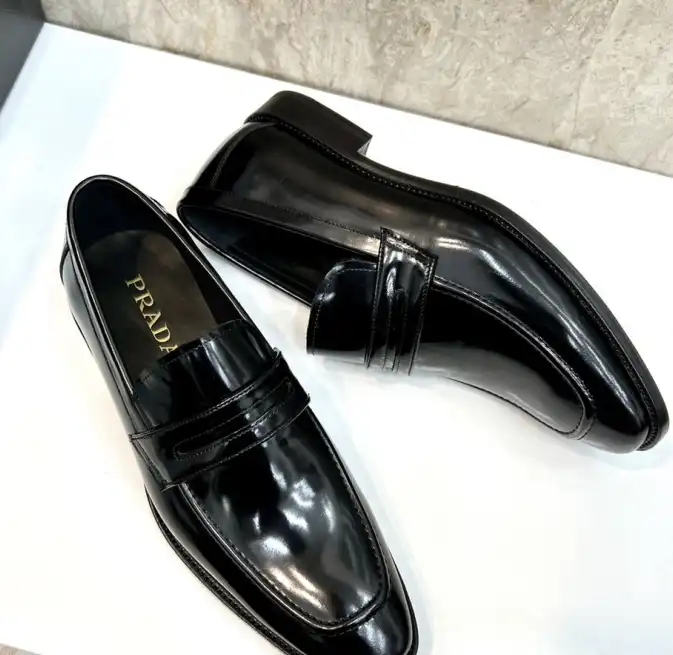 hype Prada Leather Shoes