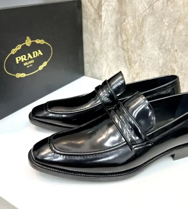 hype Prada Leather Shoes