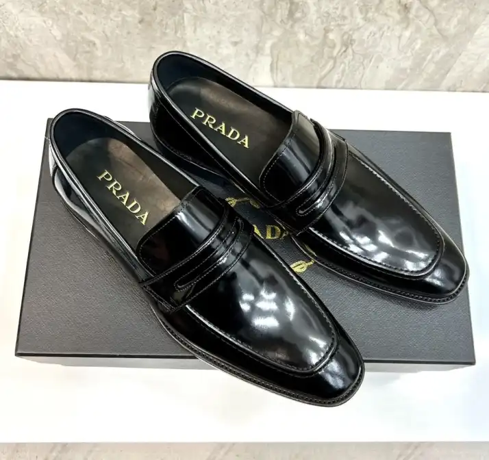 hype Prada Leather Shoes