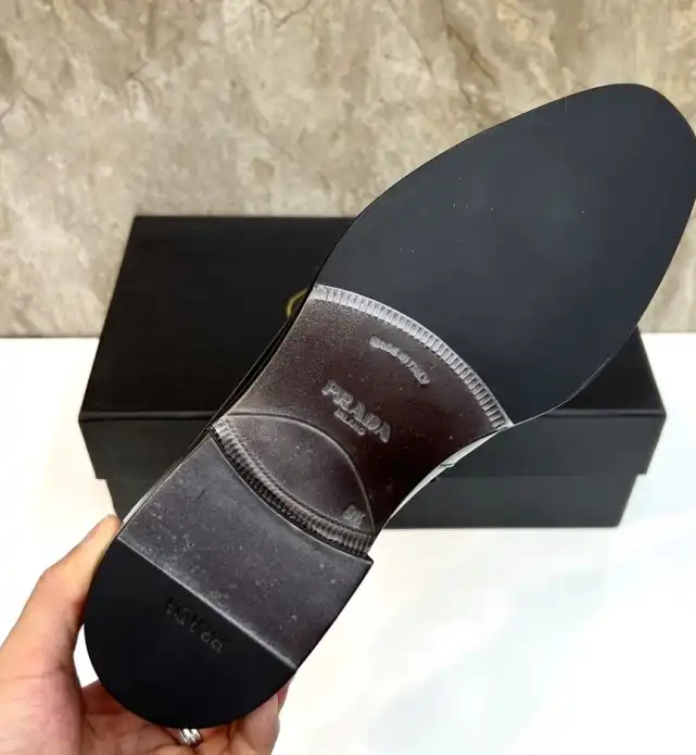 hype Prada Leather Shoes