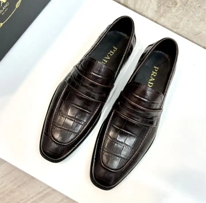 hype Prada Leather Shoes