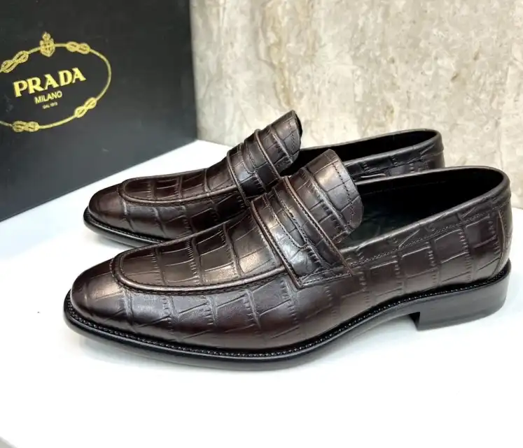 hype Prada Leather Shoes