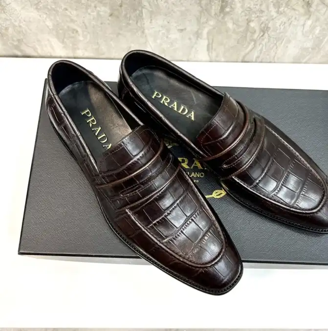 hype Prada Leather Shoes