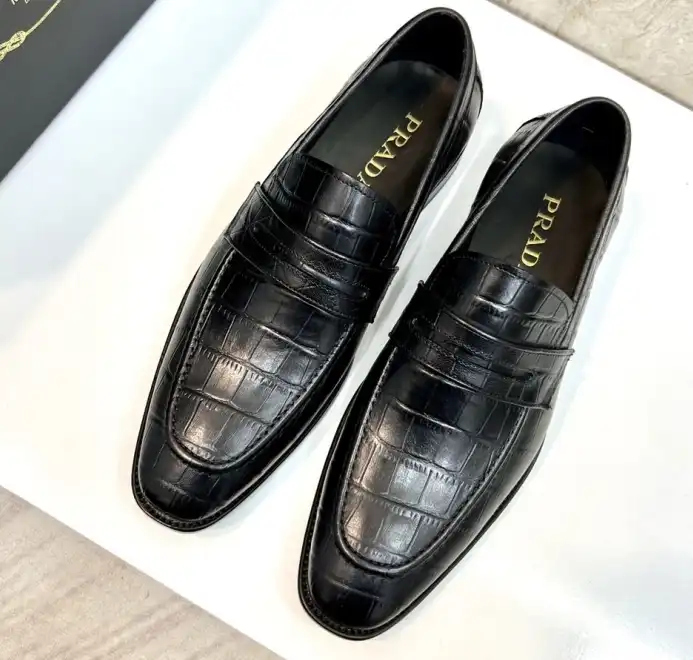 hype Prada Leather Shoes