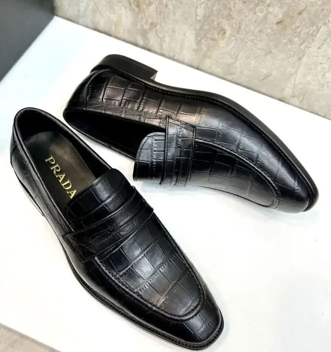 hype Prada Leather Shoes