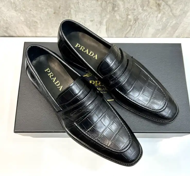 hype Prada Leather Shoes