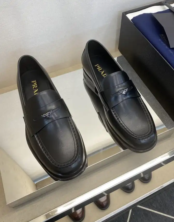 hype Prada Leather Shoes