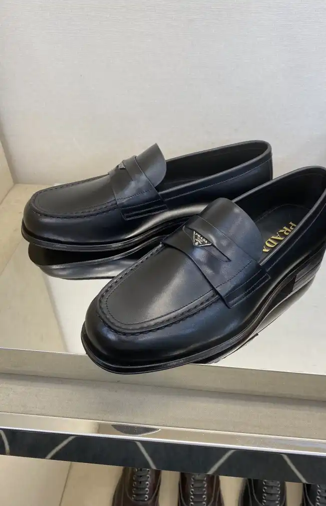 hype Prada Leather Shoes