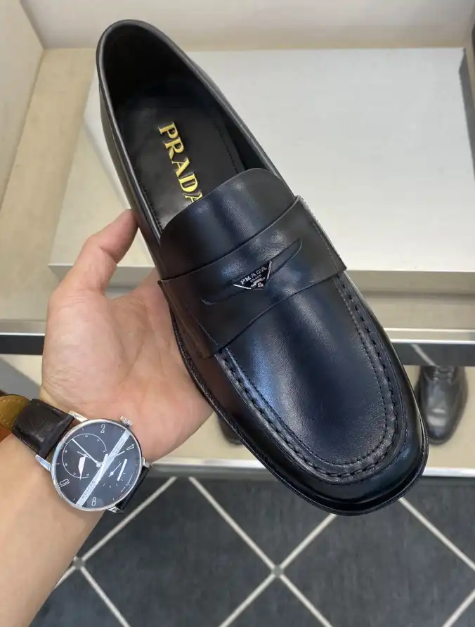 hype Prada Leather Shoes