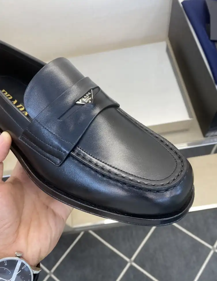 hype Prada Leather Shoes