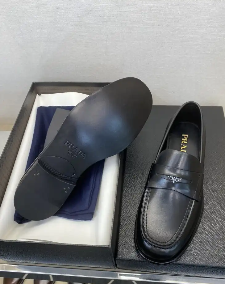 hype Prada Leather Shoes