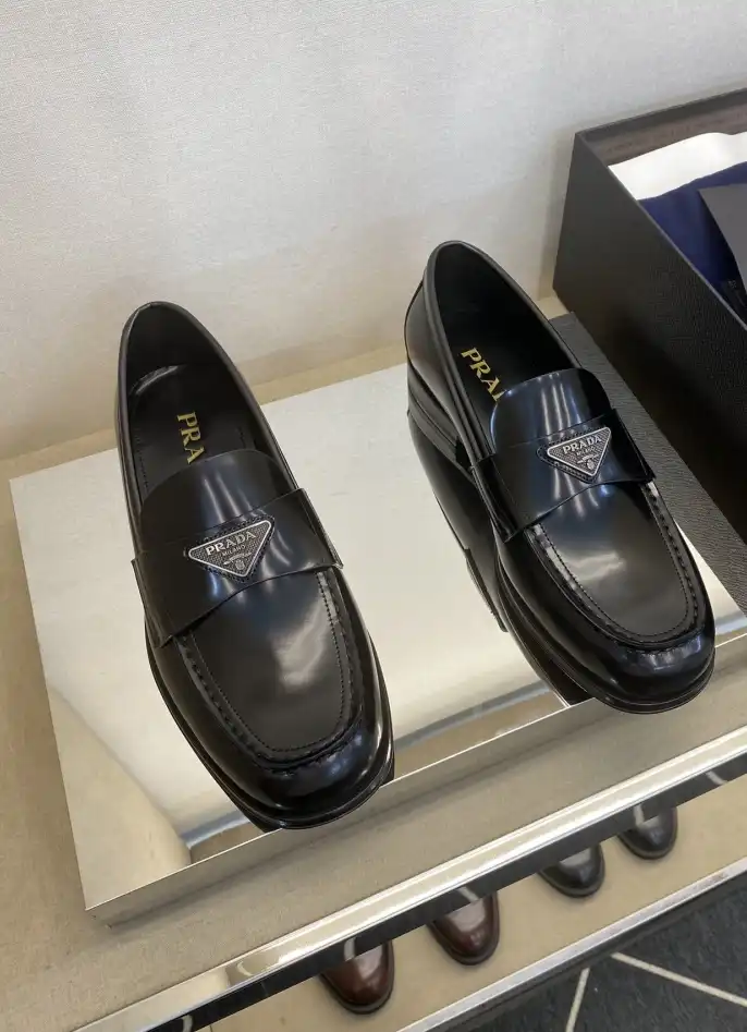 hype Prada Leather Shoes