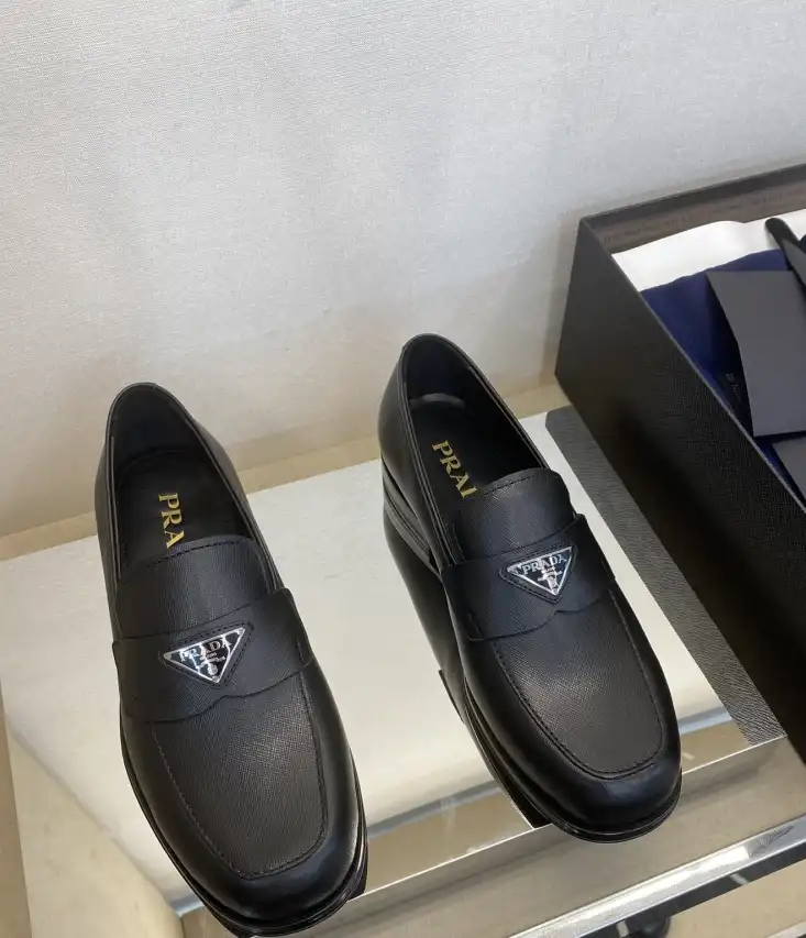 hype Prada Leather Shoes