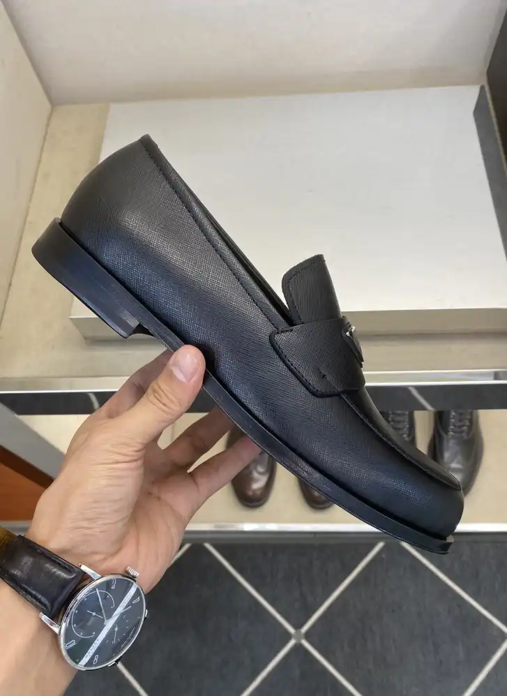 hype Prada Leather Shoes