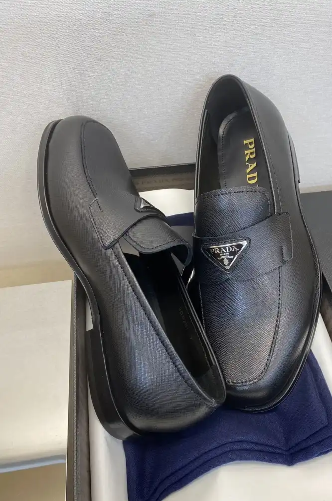 hype Prada Leather Shoes