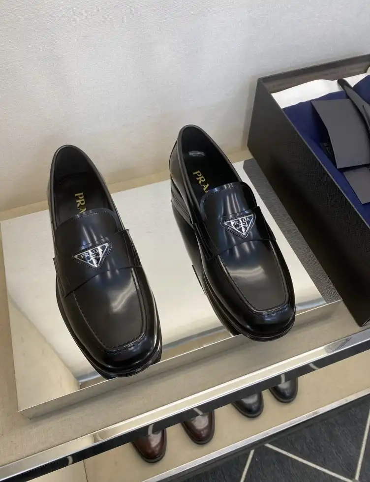 hype Prada Leather Shoes