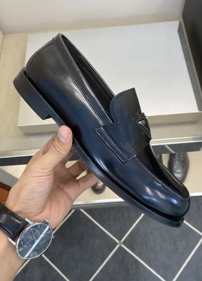 hype Prada Leather Shoes