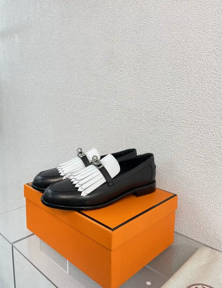 hype Hermes Leather Shoes