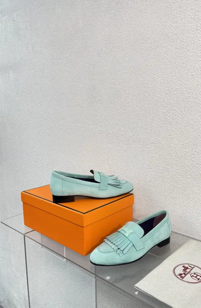 hype Hermes flat shoes