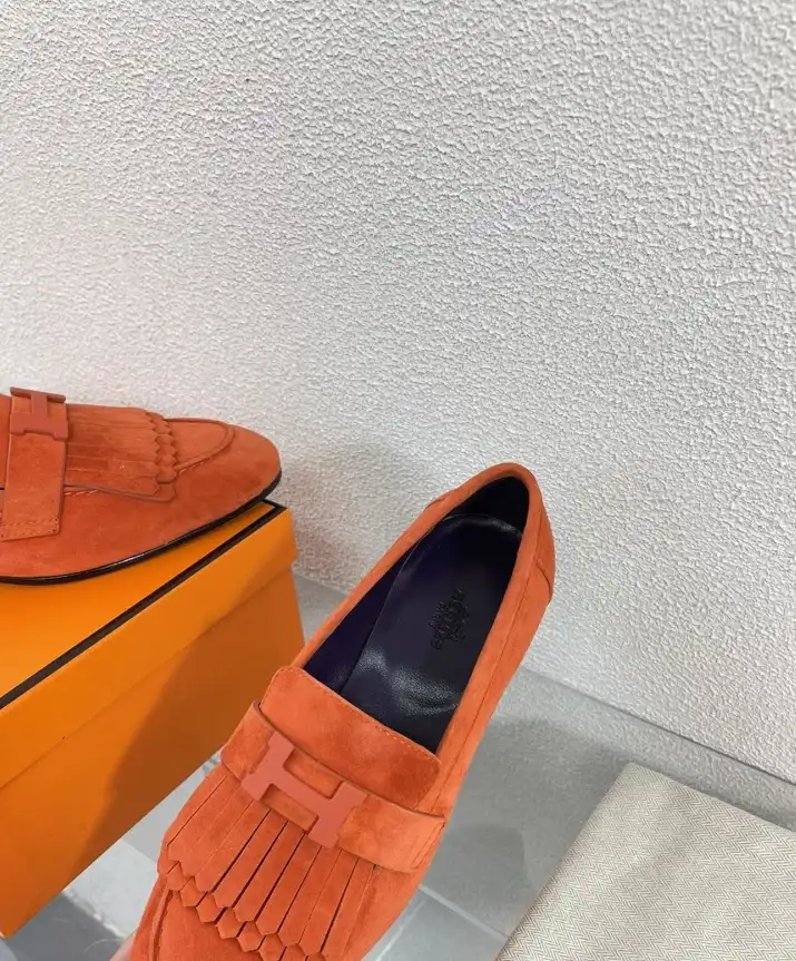 hype Hermes flat shoes