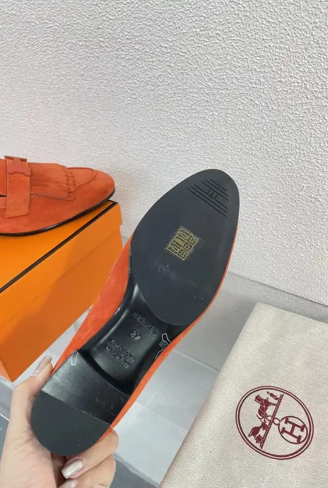 hype Hermes flat shoes