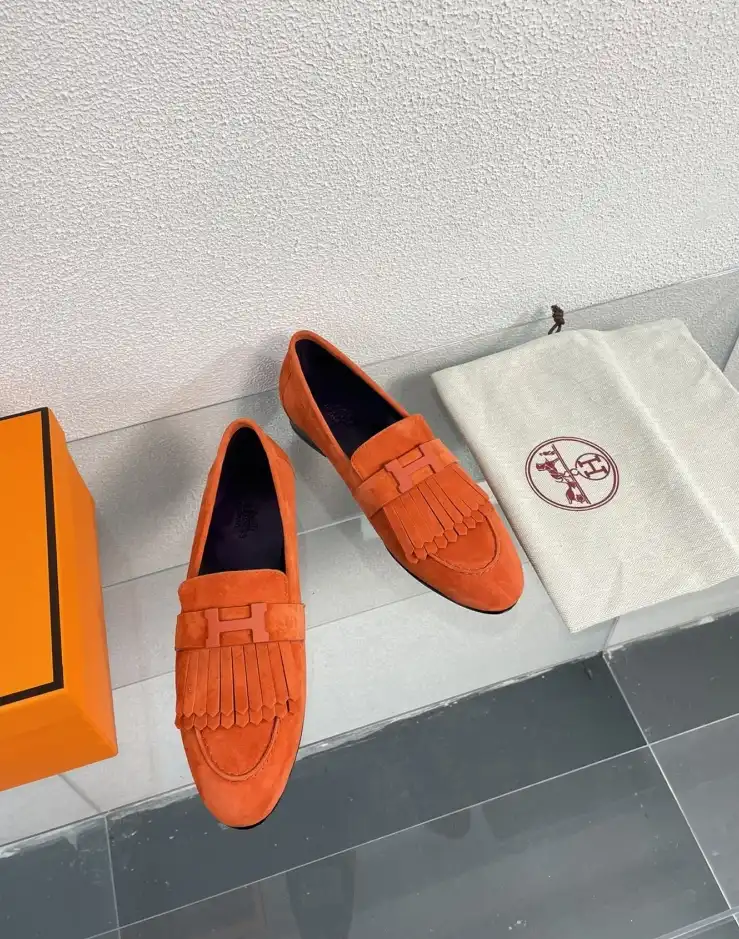 hype Hermes flat shoes