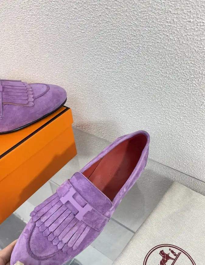 hype Hermes flat shoes