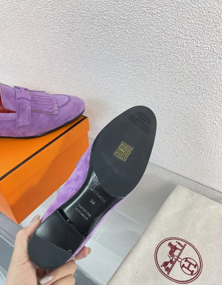 hype Hermes flat shoes