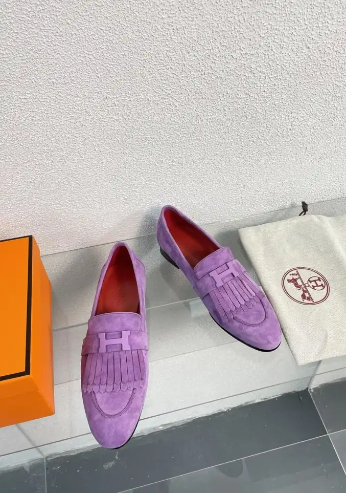 hype Hermes flat shoes