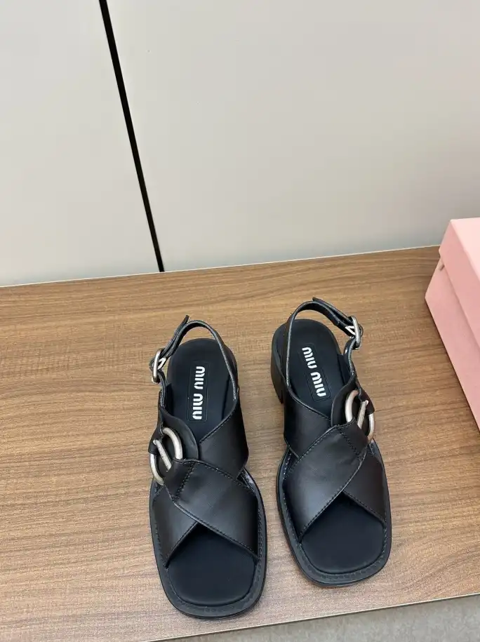 hype Miu Miu Sandals