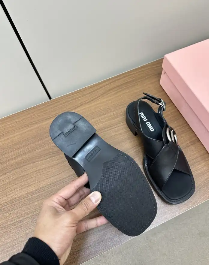 hype Miu Miu Sandals