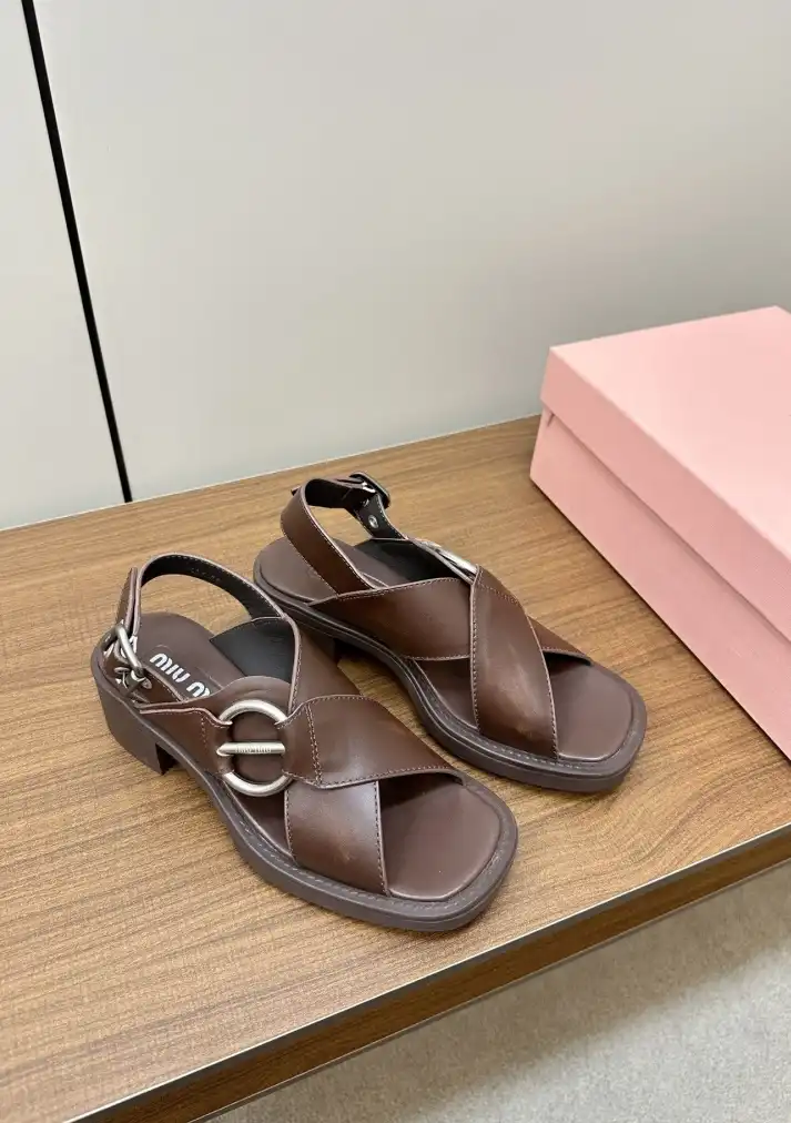 hype Miu Miu Sandals