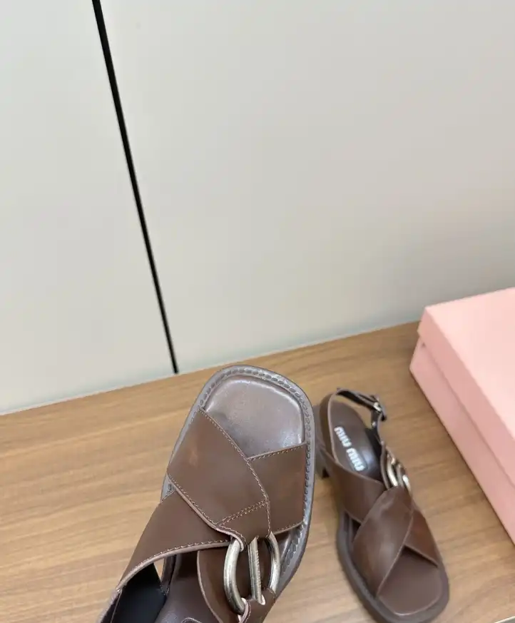 hype Miu Miu Sandals