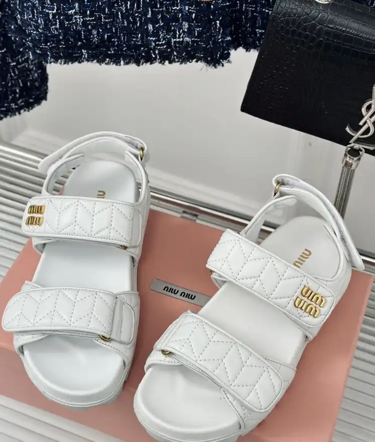 hype Miu Miu Sandals