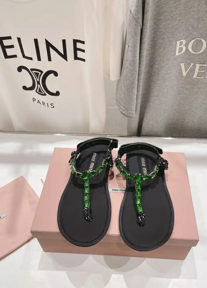 hype Miu Miu Sandals