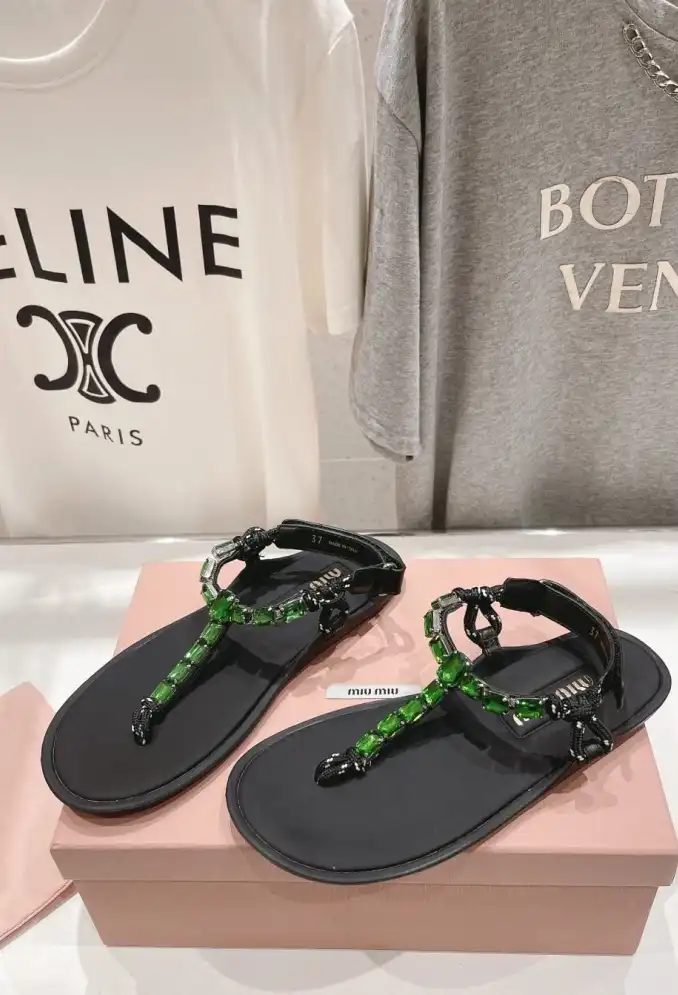 hype Miu Miu Sandals