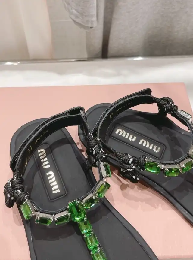 hype Miu Miu Sandals