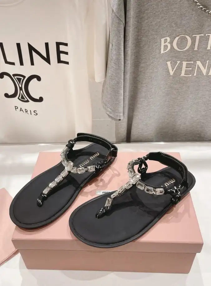 hype Miu Miu Sandals