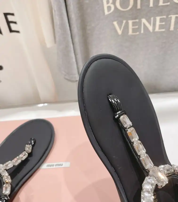 hype Miu Miu Sandals