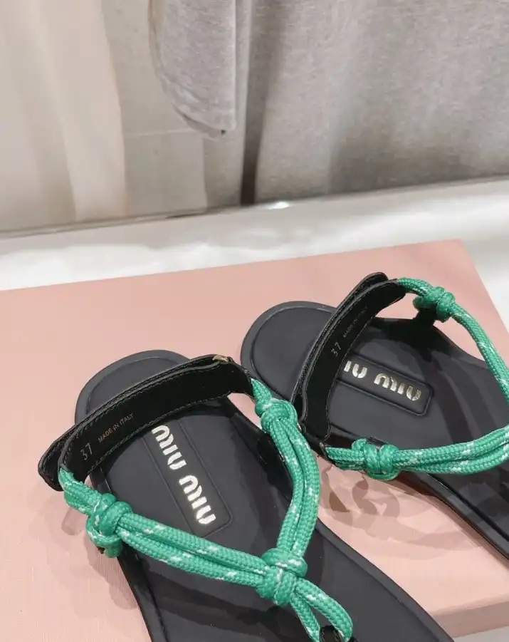 hype Miu Miu Sandals