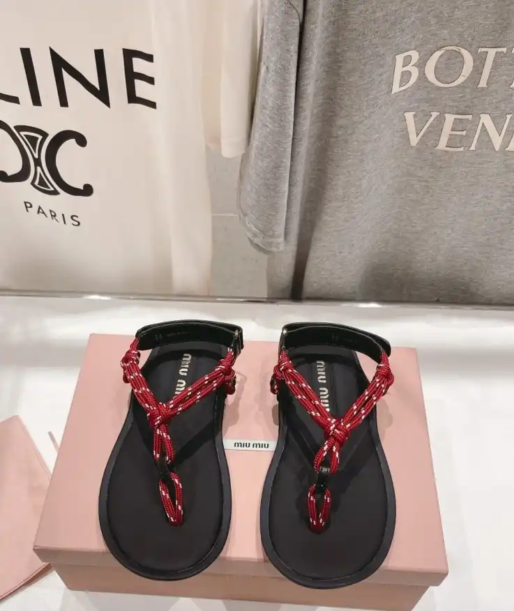 hype Miu Miu Sandals