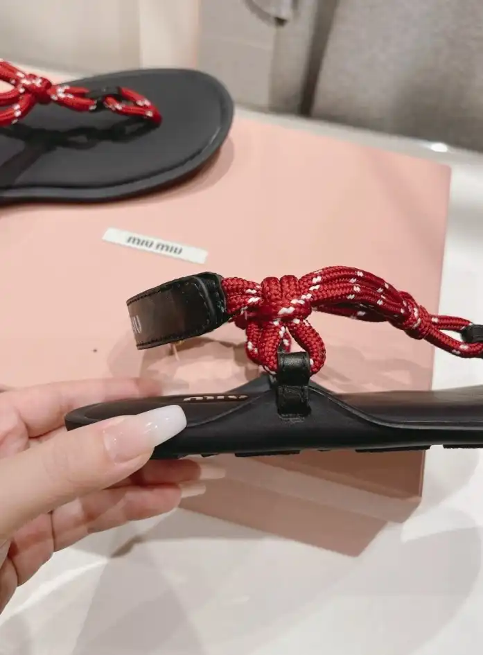 hype Miu Miu Sandals