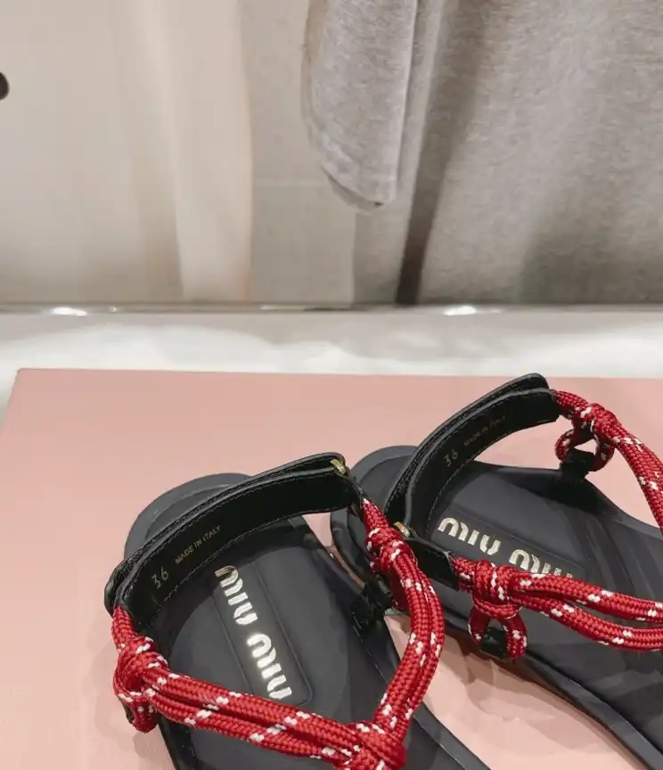 hype Miu Miu Sandals