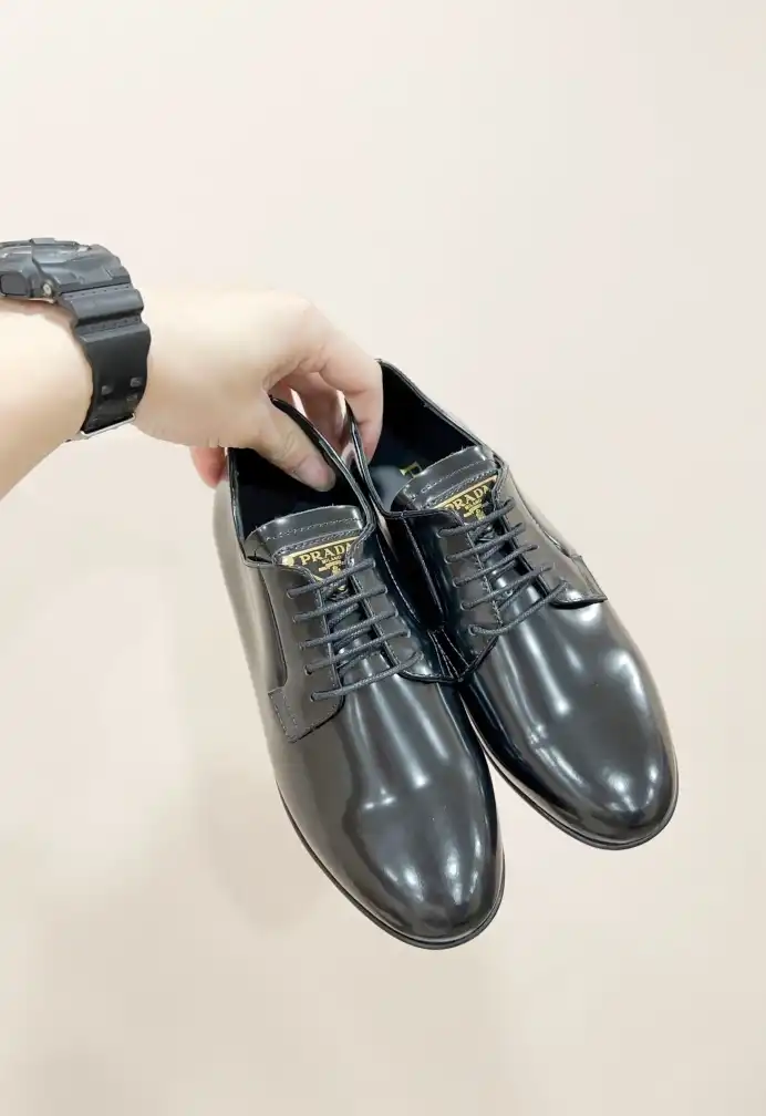 hype Prada Leather Shoes