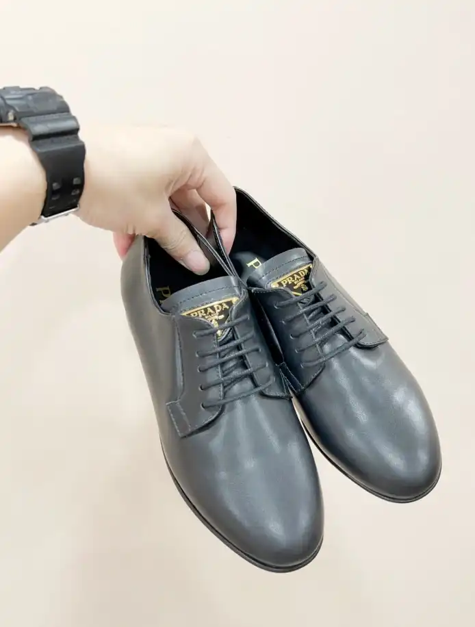 hype Prada Leather Shoes