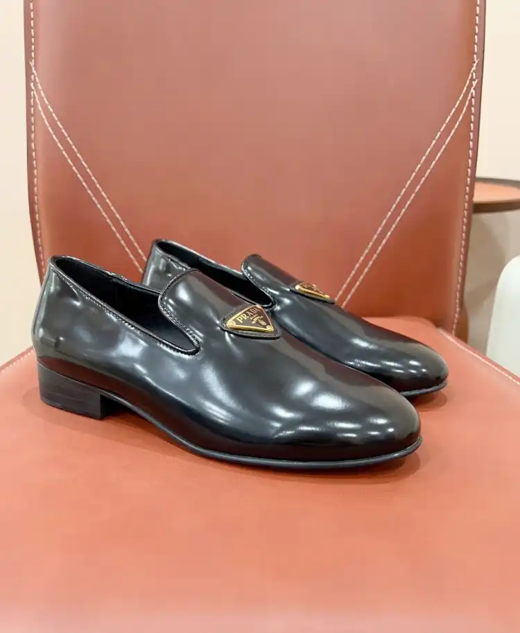 hype Prada Leather Shoes