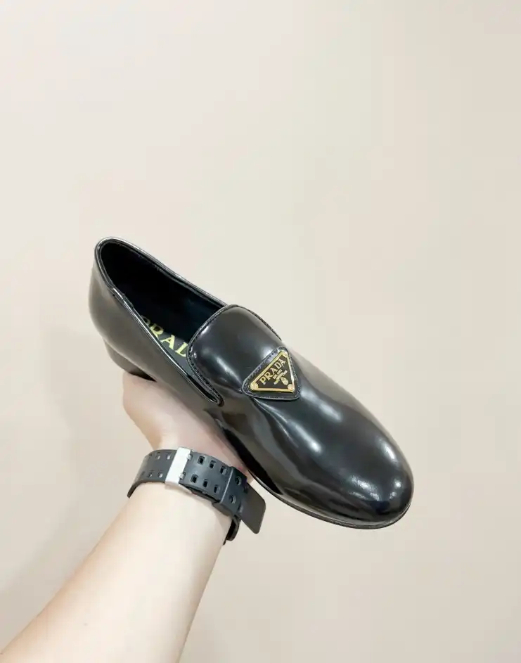 hype Prada Leather Shoes