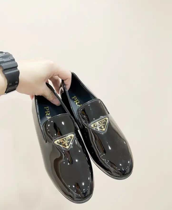 hype Prada Leather Shoes